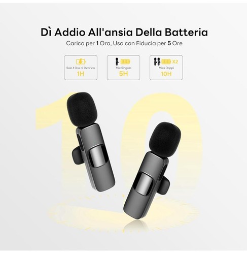 Microfono wireless per iphone - microfono,