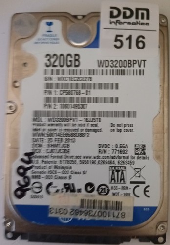 Pcb per wd3200bpvt 16jj5t0 - per, wd