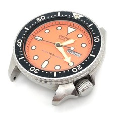 [w2214] SEIKO 7548-700C 150m DIVER Quartz Nuova batteria Quadrante arancione ...