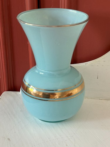 Vaso vintage vetro blu - in,