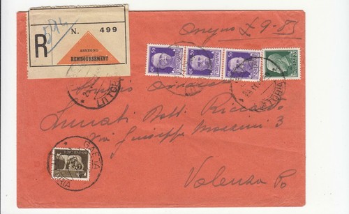1939 busta raccomandata - busta,