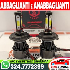 Kit Lampadine LED H4 H11 H8 H7 H9 Abbaglianti Anabaglianti 24000LM MEGA LUMINOSI