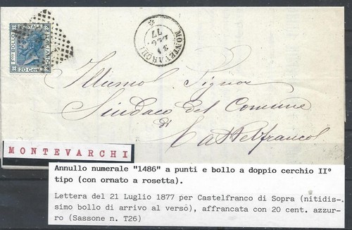 1877 20c t26 con numer - 1877,
