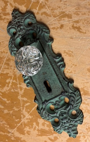 Pomello porta verde - , decorativo