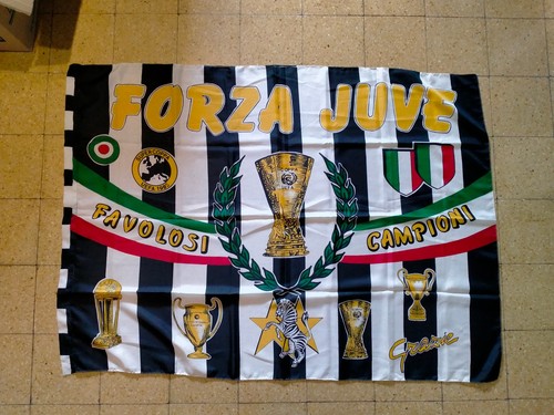 Bandiera juventus vintage - juventus, anno