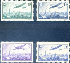 Aereo che sorvola Parigi 1936.