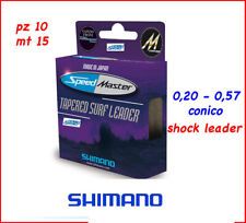 FILO SPEEDMASTER SHIMANO TAPERED SHOCK LEADER CONICO 0,20 - 0,57mm SURFCASTING