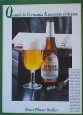 Pubblicità Advertising Ritaglio Italian 1986 BIRRA ROMER PILSENER BIER