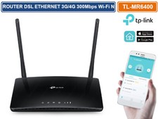 TP LINK TL-MR6400 MODEM ROUTER DSL ETHERNET 300 MBPS 3G 4G Wi-Fi N300