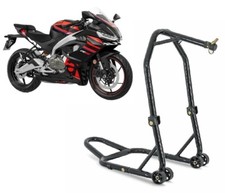 Cavalletto sotto canotto moto