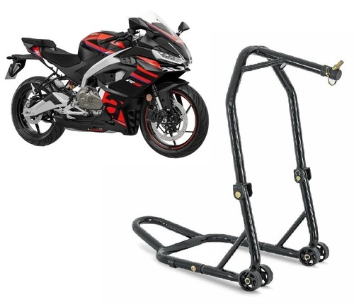 Cavalletto sotto canotto moto