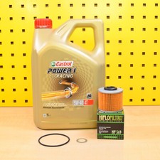 Mv Agusta 675/800 Set Filtro Olio Guarnizioni Castrol Power 1 5w40 Racing F3