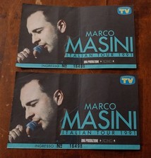 Biglietti Concerto Marco Masini 1991, 2 Consecutivi
