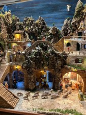 Presepio Scenario con Cascata vera