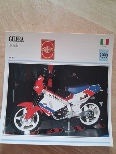 Gilera bullit 1990 scheda - gilera, 50
