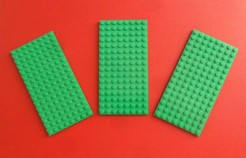 Lego plaques green 8 x - 8, 16