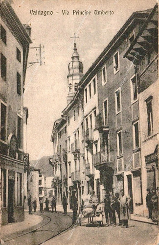 El7 cartolina valdagno via - cartolina, valdagno,via