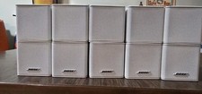 5x Altoparlanti bianchi Bose Jewel doppio cubo Lifestyle/Acoustimass con cavi