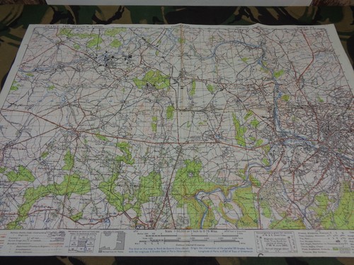 Original ww2 british army map - ww2,
