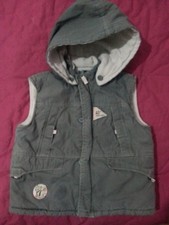 lotto 748 piumino smanicato bimbo bambino PITBULL 4/5 anni