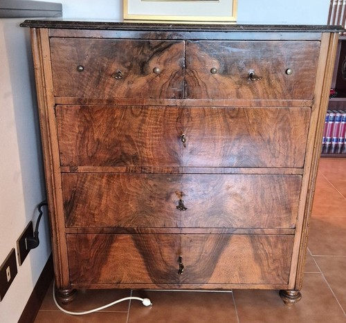 Cassettiera antica legno - cassettiera,