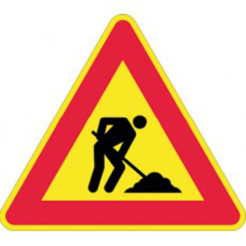 Segnaletica cantiere lavori - cantiere, "lavori"