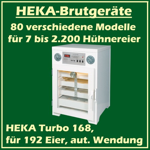 Heka turbo 168 - -, incubatrice