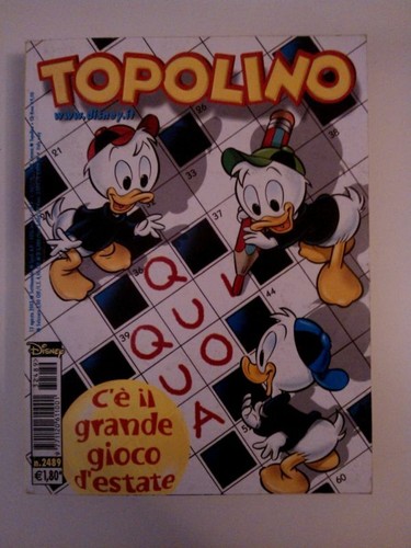 Topolino 2489 12 agosto - topolino, n.2489