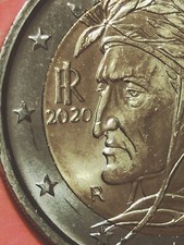 MONETA 2 EUR  DANTE ALIGHIERI 2020  qFDC  errori di conio 