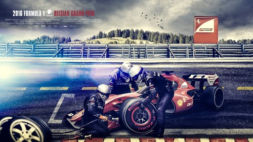 Poster ferrari simulatori - poster, f1