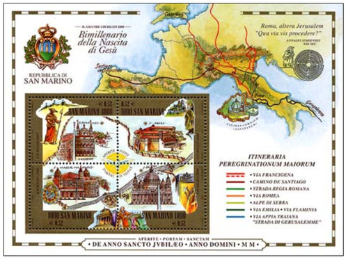 2000 san marino - 2000, foglietto