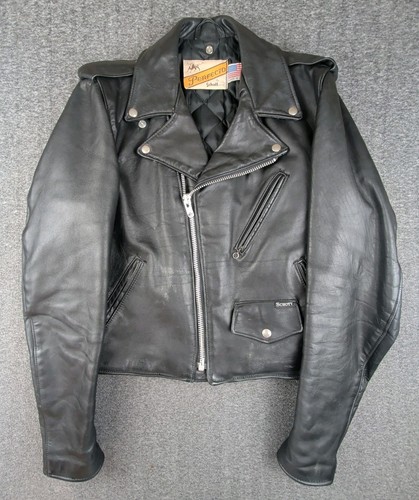 Giacca moto pelle vintage - giacca,