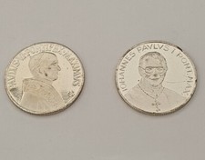 Lotto di 2 medaglie ottone