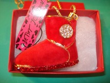 Betsey Johnson Red 3~D Velvet