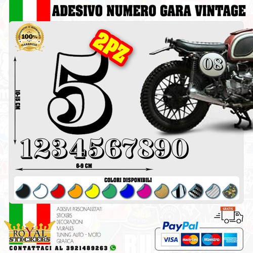 Numeri adesivi vintage cafe - numeri,