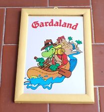 Specchio GARDALAND Mascotte PREZZEMOLO SAFARI in canoa Gadget Mirror quadro