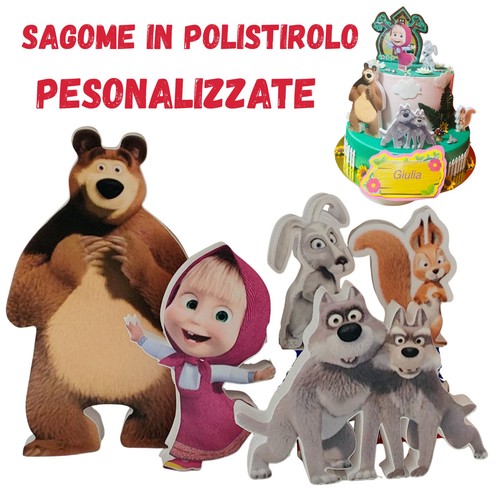 Masha orso sagome - e,