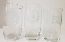 3 Vecchi Bicchieri Birra Itala Pilsen Peroni Anni 50/60