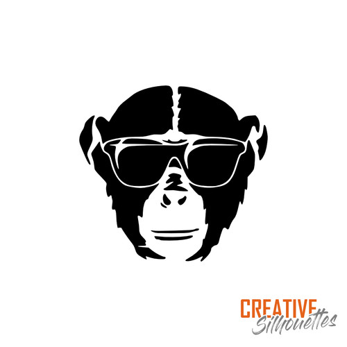 Stencil scimmia quirky 190 - stencil,