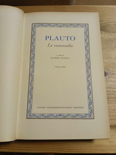 Plauto commedie classici - plauto,