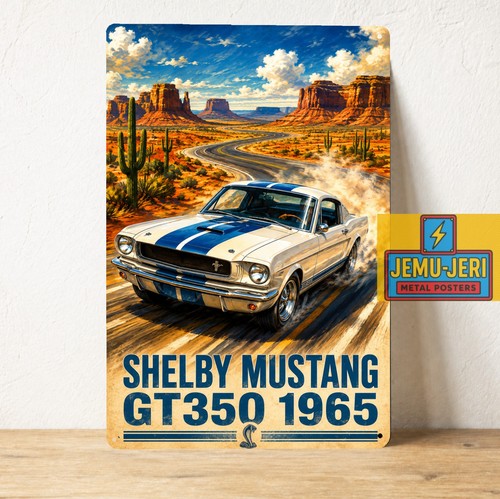 Insegna poster metallo shelby - insegna,