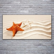 Acrylic print Wall art 120x60 Image Picture Starfish Sand Art