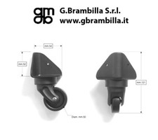 2 RUOTE PER CASSA BAULE