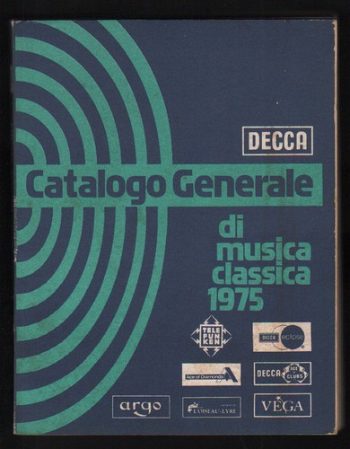 Catalogo generale musica - catalogo,