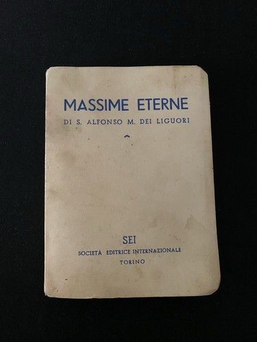 Libretto massime eterne s - eterne, di