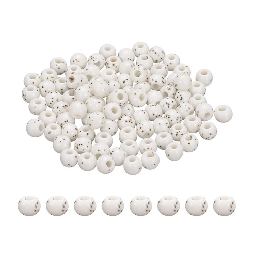 100pcs perline ceramiche tonde - 100pcs,
