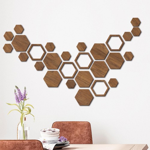 Adesivi murali legno - in, di