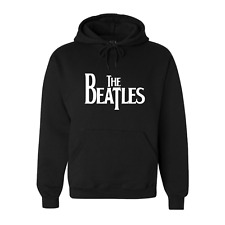 FELPA CON CAPPUCCIO E TASCHE COLORE NERO LOGO THE BEATLES