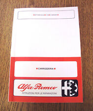 Manuale officina carrozzeria Alfa Romeo Giulia – 1750 Berlina – GT-