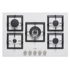 CON DIFETTI ELLECI PGSP75168CS PIANO COTTURA 75CM 5 FUOCHI COLORE BIANCO TITANO